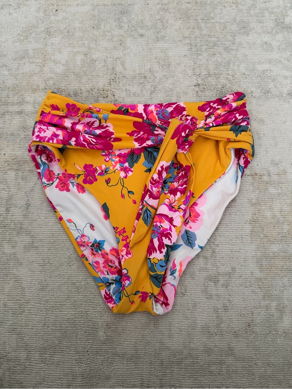 Maaji Bouquet Suzane High-Waist Bikini Bottoms-Medium